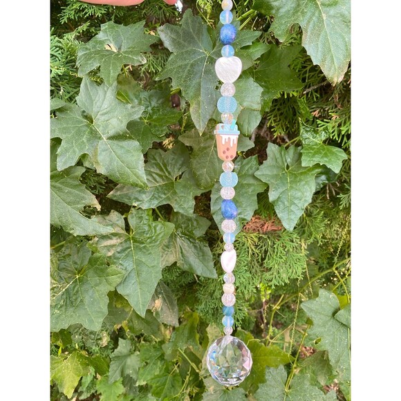 BobaTea Blue Window Suncatcher - Picture 1 of 2